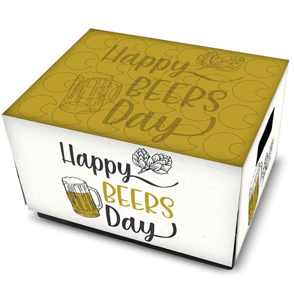Bierkasten-Geschenkverpackung Happy Beersday – DMAX Shop