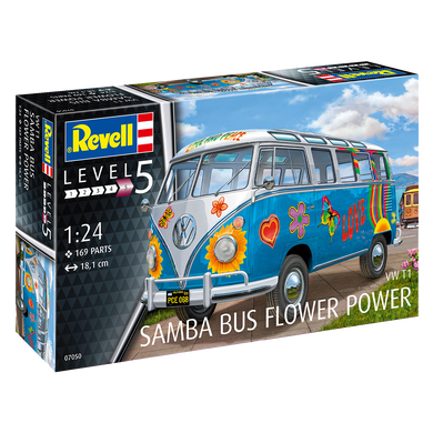 VW T1 Samba Bus Flower Power