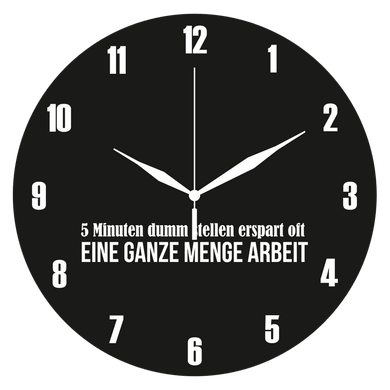 Wanduhr „Dumm stellen“ Artikelbild 1