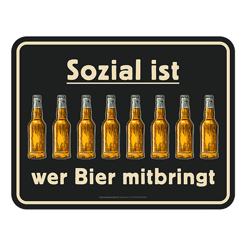 Blechschild 