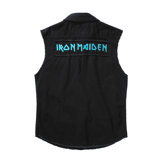 Iron Maiden Ärmelloses Checkshirt 