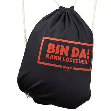 Rucksackbeutel „Bin da, kann losgehen!“ Artikelbild 1