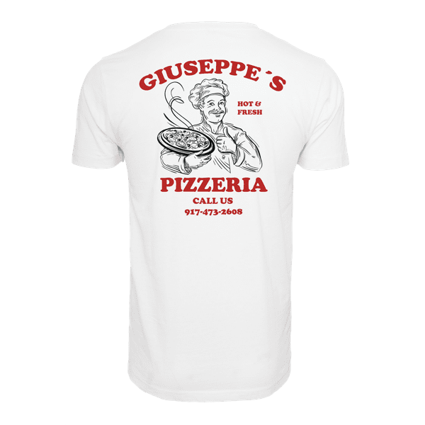 Laden Sie das Bild in Galerie -Viewer, T-Shirt &quot;Giuseppe&#39;s Pizzeria&quot; Artikelbild 1

